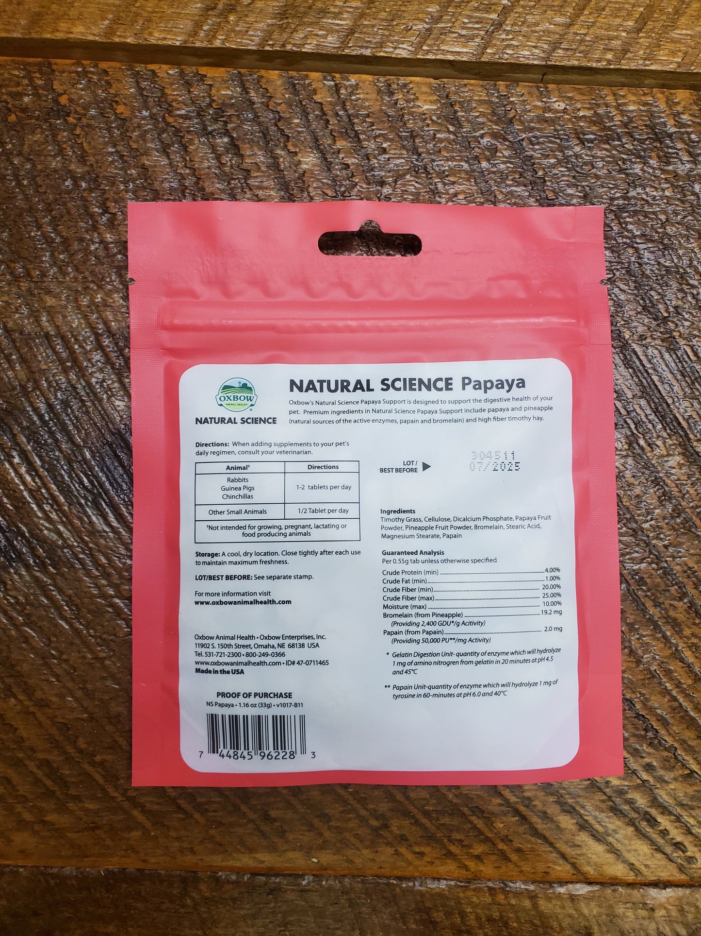 Natural Science Papaya Support