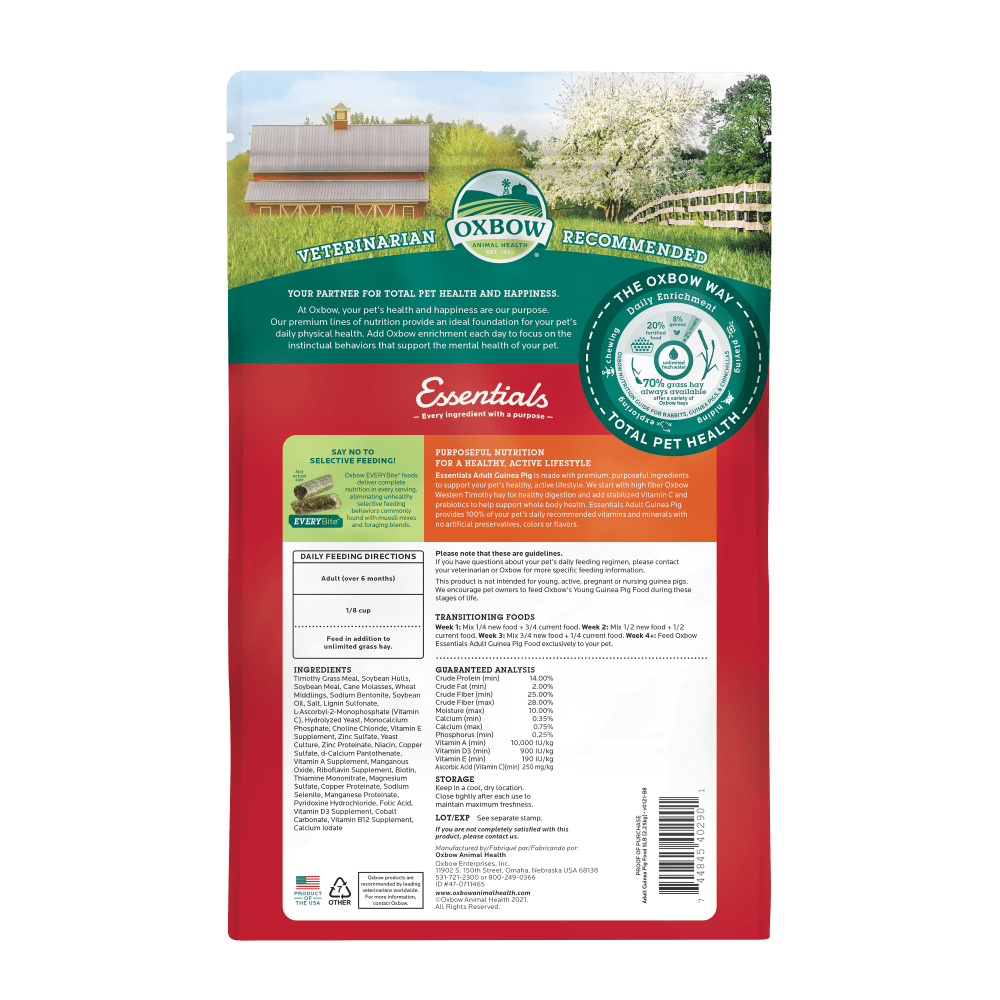 Oxbow Essentials Adult Guinea Pig Food