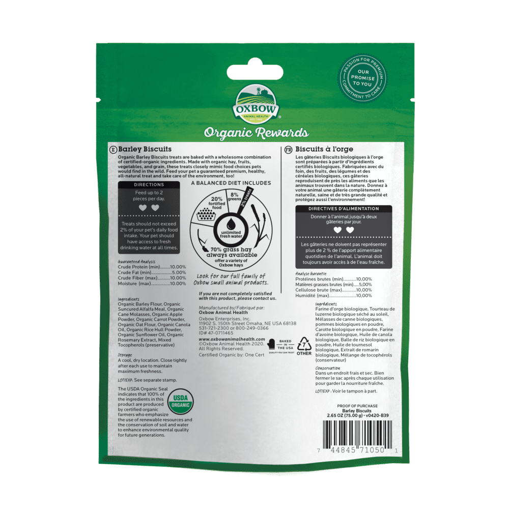 ORGANIC REWARDS BARLEY BISCUITS