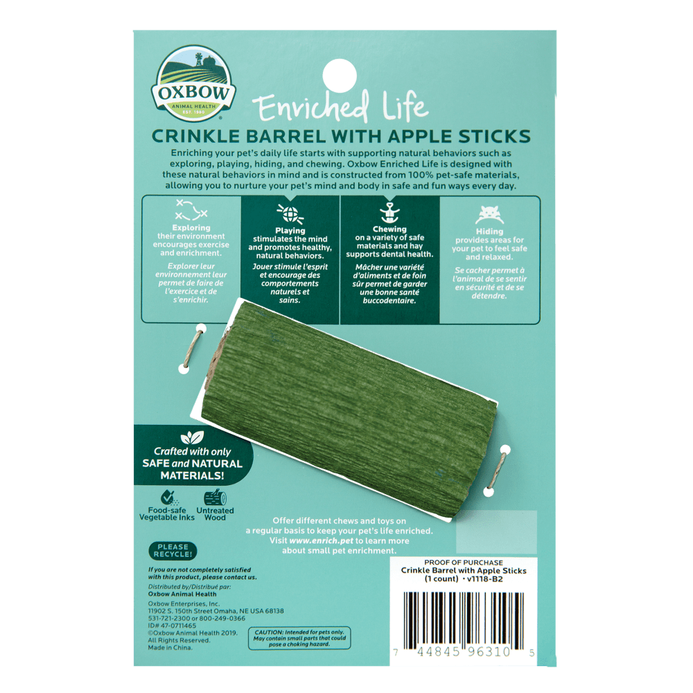 ENRICHED LIFE – CRINKLE BARREL WITH APPLE STICKS