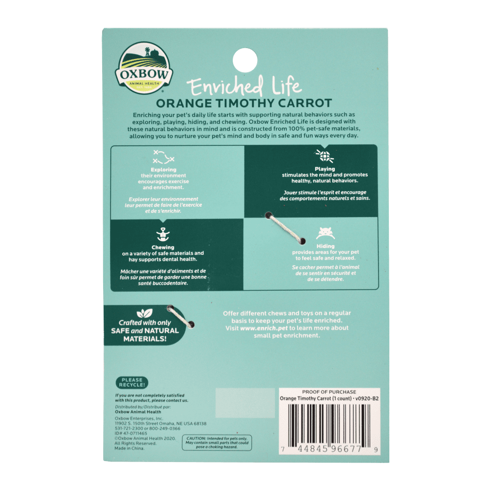 ENRICHED LIFE – ORANGE TIMOTHY CARROT