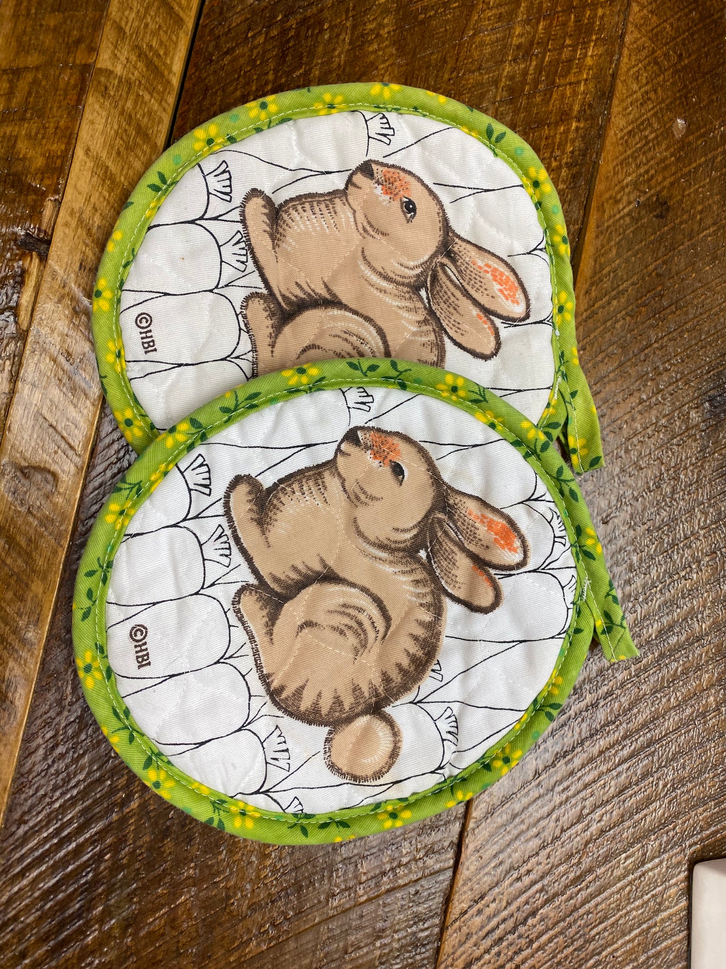 Rabbit Potholder Set