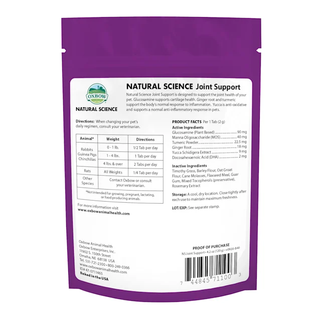 Oxbow Natural Science Joint Support