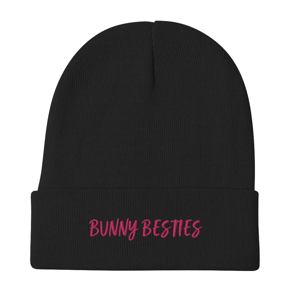 Bunny Besties Text - Embroidered Beanie