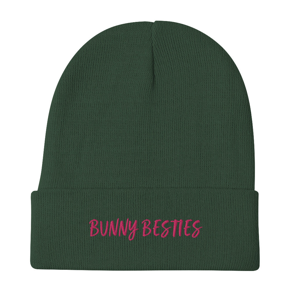 Bunny Besties Text - Embroidered Beanie