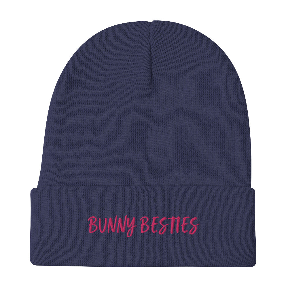 Bunny Besties Text - Embroidered Beanie