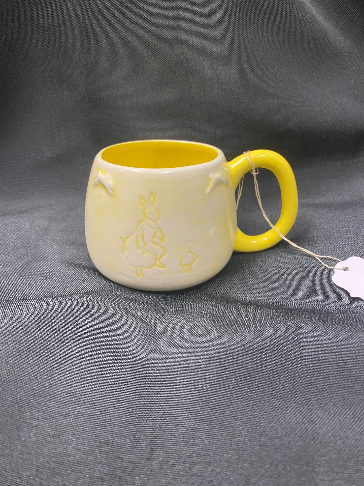 Yellow Bunny Mug w/ Baby Stroller