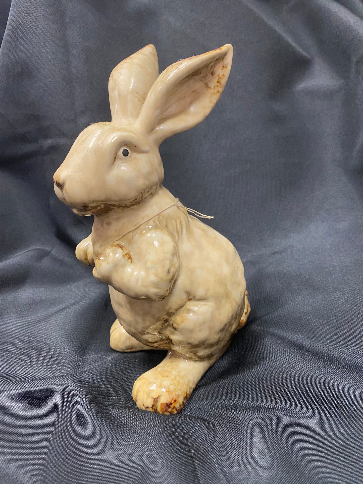 Ceramic Brown Bunny Figure