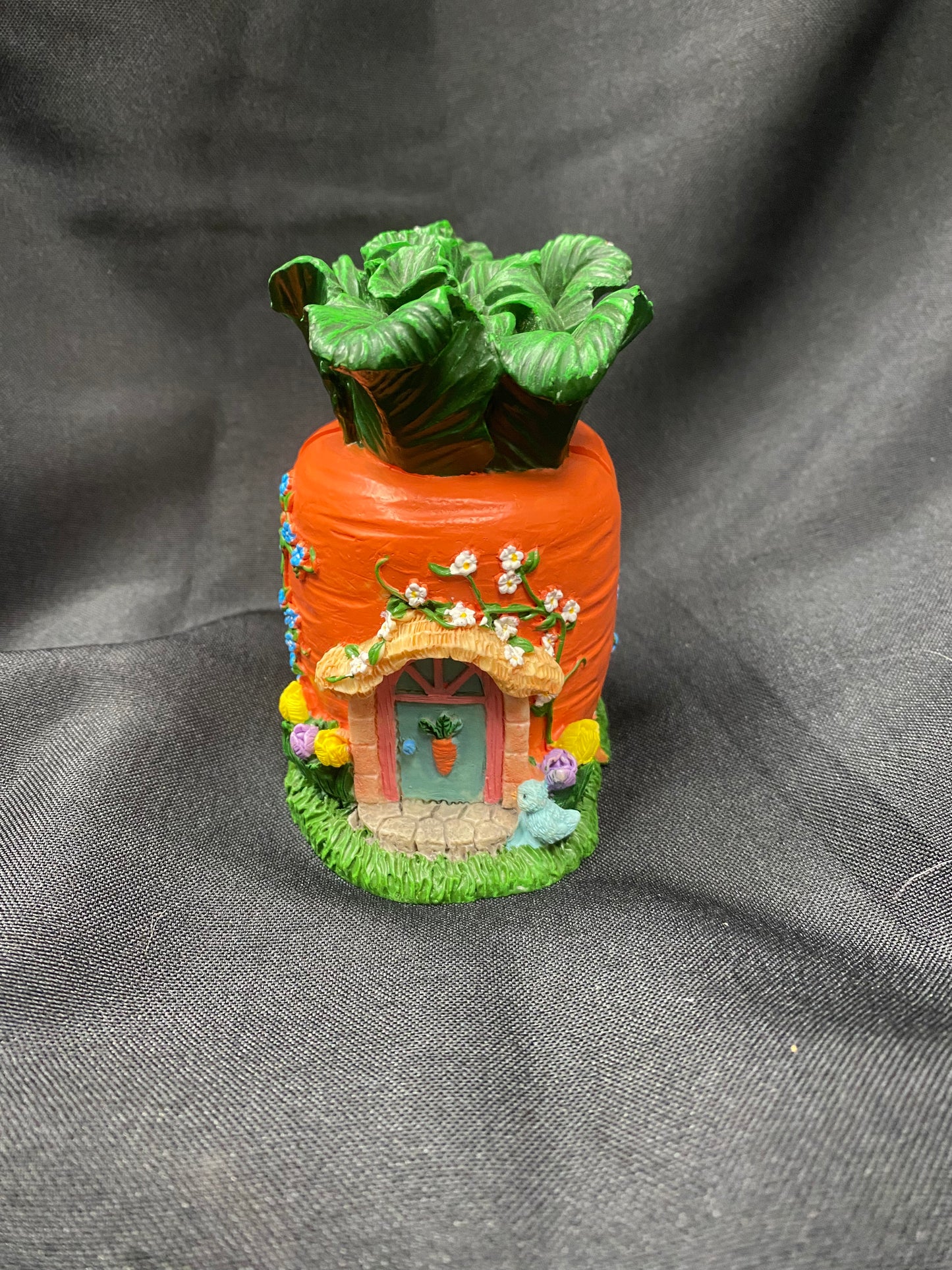 Carrot House Figure Containing Bunny Life