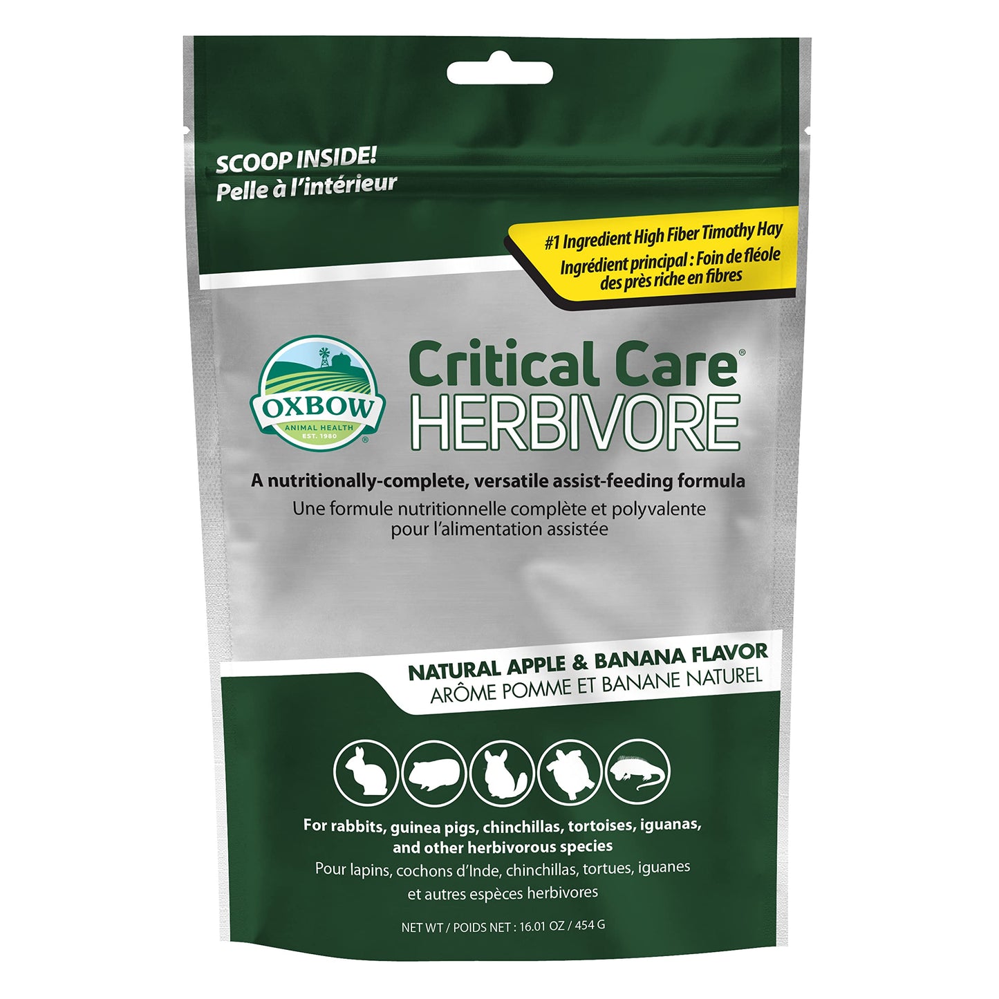 Oxbow Critical Care Herbivore 1 lb Apple and Banana