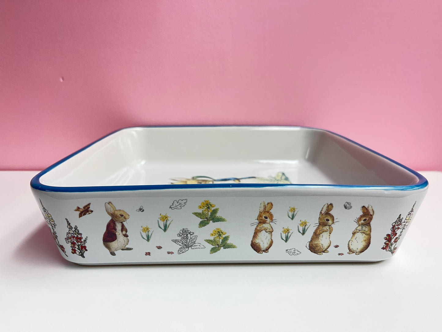 Peter Rabbit Ceramic Square 9"x9" Baking Dish