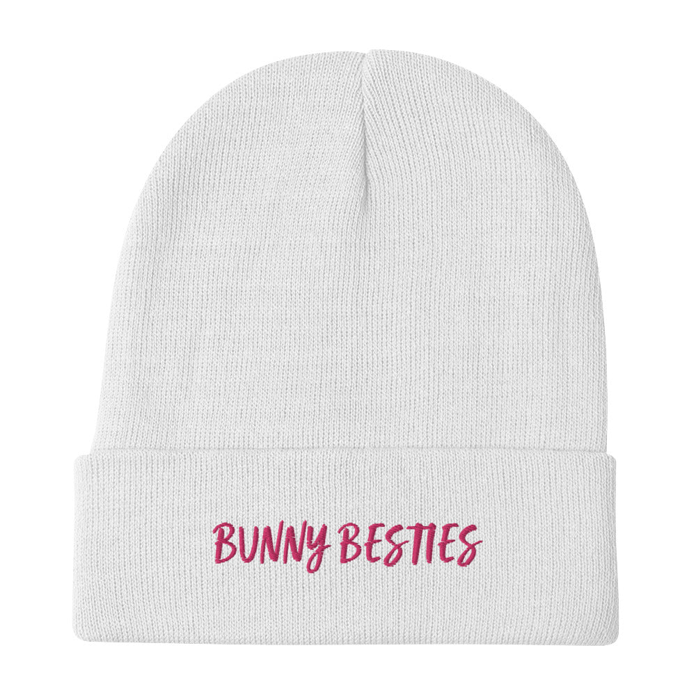Bunny Besties Text - Embroidered Beanie